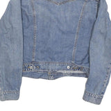 LEVI'S Mens Blue Cotton Blend Denim Jacket S Button Closure Classic Fit Vintage