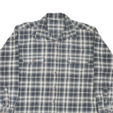 FIELD & STREAM Mens Grey & White Check Shirt XL Casual Cotton Blend Long Sleeve