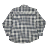 FIELD & STREAM Mens Grey & White Check Shirt XL Casual Cotton Blend Long Sleeve