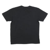 THE ROLLING STONES Mens Black Red Tongue Graphic T-Shirt L Short Sleeve Crew