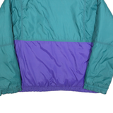 CB SPORTS Mens Teal & Purple Reversible Jacket XL Polyester Zip Plain Casual