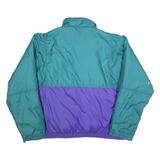 CB SPORTS Mens Teal & Purple Reversible Jacket XL Polyester Zip Plain Casual