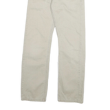 LEVI'S Mens Slim Beige Cotton Blend Slim Straight Trousers W28 L30 Casual Zip