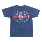 Mens Blue Hog's Breath Graphic T-Shirt M Short Sleeve Crew Neck Cotton