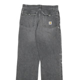 CARHARTT Mens Regular Fit Denim Jeans Grey W30 L32 Distressed Paint Splatter
