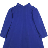 WEIL Womens Blue Wool Button Jacket L Plain Elegant Classic Long Sleeve