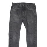 LEVI'S 512 Mens Jeans Black Classic Skinny Denim Medium W29 L26 Zip