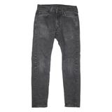 LEVI'S 512 Mens Jeans Black Classic Skinny Denim Medium W29 L26 Zip