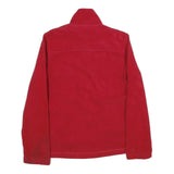 TOMMY JEANS Womens Red Zip Jacket M Polyester Plain Casual Lightweight