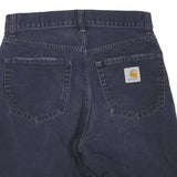 CARHARTT Mens Shorts Blue Regular S W28 Classic Cotton Blend Denim Casual