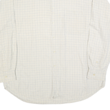 NAUTICA Mens White & Blue Check Cotton Blend Shirt XL Classic Button-Down Casual