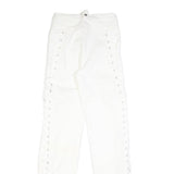 I.AM.GIA Holly Pant Womens White Regular Straight Trousers W25 L33 Side Lace