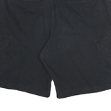 CHAPS Mens Black Casual Cargo Cotton Blend Shorts XL W34 Comfortable Fit