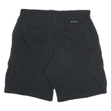 CHAPS Mens Black Casual Cargo Cotton Blend Shorts XL W34 Comfortable Fit