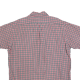 RALPH LAUREN POLO JEANS COMPANY Mens Red Blue Check Shirt L Casual Cotton Button