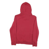 ADIDAS Womens Red Hoodie M Cotton Blend Casual Pullover Sweatshirt
