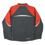 MAMMUT Womens Grey & Red Outdoor Jacket 2XL Polyester Blend Zip Windstopper