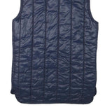 BARBOUR Womens Navy Blue Quilted Jacket S Polyester Blend Sleeveless Zip Up