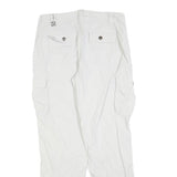 SALEWA Womens Polyester Blend White Regular Straight Trousers W30 L30