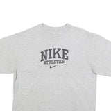 NIKE Mens Grey Cotton Graphic T-Shirt L Short Sleeve Crew Neck Casual Comfort
