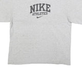 NIKE Mens Grey Cotton Graphic T-Shirt L Short Sleeve Crew Neck Casual Comfort