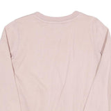 CHAMPION Womens Pink Crew Neck M Cotton Blend Sweatshirt Pullover Classic Logo