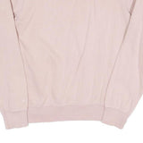 CHAMPION Womens Pink Crew Neck M Cotton Blend Sweatshirt Pullover Classic Logo