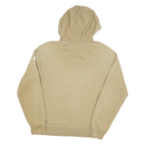 TOMMY HILFIGER Mens Beige Zip Up Hoodie L Cotton Blend Lightweight Casual