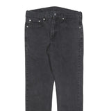 LEVI'S 502 Mens Jeans Black Slim Straight Denim W30 L30 Zip Cotton Blend