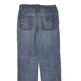 DICKIES Womens Regular Fit Blue Denim Jeans W30 L32 Zip Cotton Blend Casual