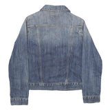 WRANGLER Womens Blue Denim Jacket M Cotton Button Fastening Classic Fit Casual