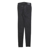 LEVI'S 710 Womens Jeans Black Slim Skinny Denim W26 L32 Stretch Zip Fly