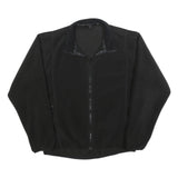 HELLY HANSEN Mens Black Jacket L Polyester Zip Up Plain Comfortable Casual