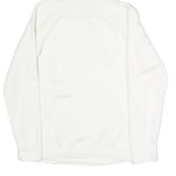 AIR JORDAN Womens White Hoodie M Cotton Blend Casual Pullover Drawstring