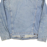 LEVI'S Mens Blue Cotton Denim Jacket L Button Closure Classic Style