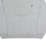 NAUTICA Mens Grey Crew Neck L Sweatshirt Cotton Blend Classic Logo Pullover