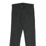 LEVI'S 511 Big E Mens Slim Black Denim Raw Jeans W30 L30 Classic Zip