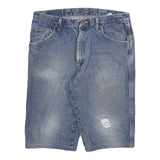 WRANGLER Mens Denim Shorts Blue XL W34 Classic Fit Cotton Blend Casual