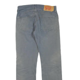 LEVI'S 501 Mens Jeans Blue Regular Straight Denim Rinse W32 L30 Classic Button