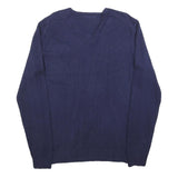 ANTONY MORATO Mens Blue Plain V-Neck Basic Knit Jumper XL Designer Style