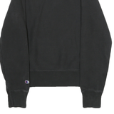 CHAMPION REVERSE WEAVE Mens Black Crew Neck Cotton Pullover Sweatshirt M Long