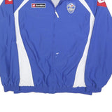 LOTTO Mens Blue & White Zip Jacket XL Polyester Sportswear Logo Casual