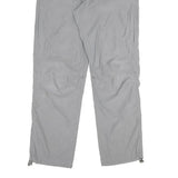 Mens Regular Fit Grey Cotton Blend Trousers W34 L32 Zip Closure