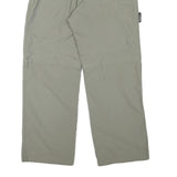 ALLSPORT Womens Regular Beige Polyester Blend Trousers W30 L27 Multi Pocket Zip