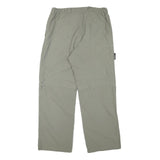 ALLSPORT Womens Regular Beige Polyester Blend Trousers W30 L27 Multi Pocket Zip