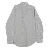RALPH LAUREN Mens Black & White Stripe Cotton Shirt M Button Down Long Sleeve