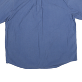 CARHARTT Mens Blue Cotton Blend Short Sleeve Shirt 2XL Workwear Casual