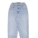 HIS Womens Slim Light Blue Denim Jeans W22 L28 Cotton Blend Zip Pocket