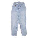 HIS Womens Slim Light Blue Denim Jeans W22 L28 Cotton Blend Zip Pocket