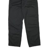 CARHARTT Mens Black Regular Fit Straight Cotton Blend Trousers W34 L31 Workwear
